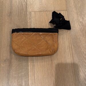 Lanvin Tan Quilted Lambskin Pouch